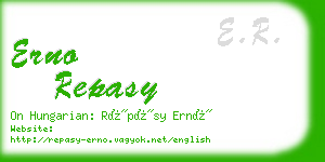 erno repasy business card